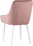 Стул Stool Group Диана велюр пыльно-розовый ножки белые УТ000031293
