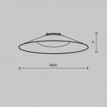 Трековый светильник ременной Maytoni Campana Parity TR127B-12W3K-B 48V 3000K 12Вт черный (LED)