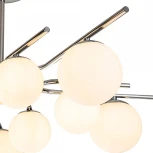 Потолочная люстра на штанге Escada Sphere 642/10P Silver (220V, шарики)
