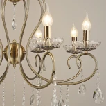 Подвесная люстра Reluce 04462-0.4-08 (220V, подвески, на цепи, подсвечник, свеча)