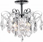 Потолочная люстра на штанге Escada Crown 1113/4PL Chrome (220V, хрусталь, подвески)