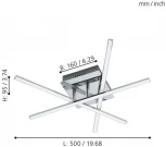 Потолочная люстра Eglo Lasana 1 95567