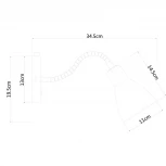 Спот на штанге Arte Lamp Dorm A1408AP-1AB (220V, круглые)