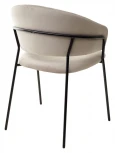Стул ГЕММА, цвет Confetti SMOKE, велюр / черный каркас