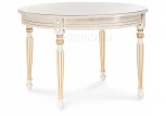 Стол Woodville Брейзер молочный / золото 483906