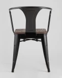Стул Stool Group TOLIX ARM WOOD с подлокотниками черный УТ000001862