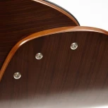 Барный стул LANDO (mod.4036) черный/орех/хром (металл/дерево/экокожа)