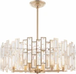 Подвесная люстра хрустальная на штанге Arte Milano Sorrento-3209 373209/8/350/560 GD (220V)