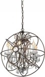 Подвесная люстра Vitaluce V5816-7/6, 6xE14 макс. 40Вт V5816-7/6 (220V, на цепи, подсвечник, свеча)