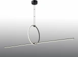 Подвесной светильник iLedex Zoom 10339P/A2-35W-3000K BK-WH (220V, на проводе, кольцо)