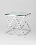 Журнальный стол Stool Group 55*55 ИНСИГНИЯ серебро УТ000001506