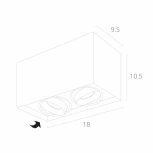 Накладной точечный светильник Arte Lamp Pictor A5654PL-2GY