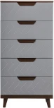 Комод R-Home с 5 ящиками Сканди Грей