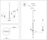 Подвесная люстра Ambrella HIGH LIGHT LH71021 (220V, на цепи)