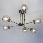 Потолочная люстра на штанге Citilux Планета CL105165 (220V, шарики, молекулы)