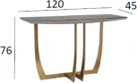 Консоль Space 120*45*76см Garda Decor арт.58DB-CST14803