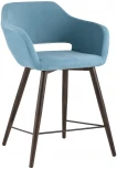 Стул полубарный Stool Group Саймон велюр пыльно-голубой УТ000025177