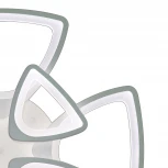 Потолочная люстра ярусная Natali Kovaltseva INNOVATION STYLE 83038 (регулировка яркости, LED, 220V, пульт управления, умный дом - LampSmart)