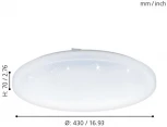 Потолочный светильник круглый Eglo Frania-S 97879 (LED, 220V)