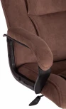 Кресло BERGAMO хром (22) флок , коричневый, 6 Tetchair 19372