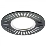 Встраиваемый точечный светильник Ambrella Алюминий С Узором A507 BK/AL (220V)