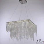 Подвесная люстра светодиодная APL LED Sicilia SH04.52.D.Ni.4000 (220V, хрусталь, на тросе)