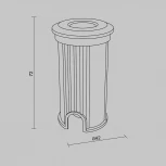 Встраиваемый светильник уличный IP65 Maytoni Flash O044DL-L1S3K2 (LED, 220V, круглые)