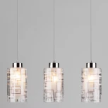 Подвесной светильник Eurosvet 50002 50002/3 хром (220V, на проводе, круглые)