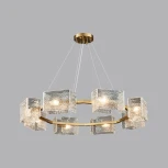 Подвесная люстра iLamp Dallas 2078-D890 BR (220V, на тросе)