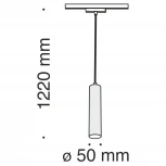 Трековый подвесной светильник Focus LED S35 4000K 12Вт (магнитный) Maytoni Technical TR016-2-12W4K-B