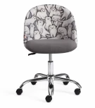 Кресло MELODY ткань/флок, серый, Cats/29 Tetchair 19026