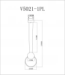 Подвесной светильник Moderli Store V5021-1PL (LED, 220V, на тросе, кольцо)