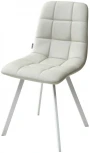 Стул CHILLI SQUARE HK017-03 светло-серый / белый каркас, PU