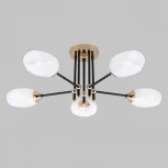 Потолочная люстра на штанге Imex MD.4144-5-S-BK+FGD