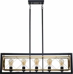 Люстра потолочная на штанге Era V000067 (10003/5R Black)