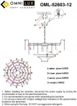 Подвесная люстра Omnilux Casanuova OML-52603-12 (220V, на цепи, листья)