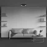 Потолочный светильник круглый светодиодный Maytoni Lua C093CL-36W4K-B (220V, круглые)