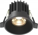 Встраиваемый светильник Maytoni Round DL058-7W3K-B (LED, 220V, круглые)