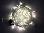 Гирлянда светодиодная белая с мерцанием 220B, 100 LED, провод прозрачный, IP54 RL-S10CF-220V-T/WW Rich LED