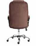 Кресло BERGAMO хром (22) флок , коричневый, 6 Tetchair 19372