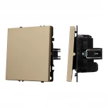 Механизм выключателя одноклавишный перекрёстный SWT-NOBE-MKX1-SFPL-GD (230V, 10A) (Arlight) 054250