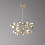 Подвесная люстра ярусная светодиодная Aployt Delfin APL.774.03.135 (220V, на тросе, шарики)