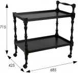 Стол сервировочный Бридж венге от фабрики Mebelik