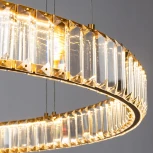 Подвесная люстра Divinare Renata 1135/17 SP-47 (LED, 220V, хрусталь, на тросе, кольцо)