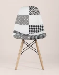 Стул Stool Group Eames DSW пэчворк черно-белый УТ000002351