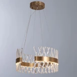 Подвесная люстра Divinare Corona 1685/01 SP-1 (LED, 220V, хрусталь, на тросе, круглые)
