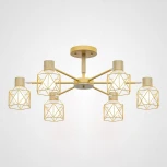 Потолочная люстра на штанге Corf B3 Yellow 6 Lamps ImperiumLoft Corf-B01 (192773-26) (220V)