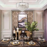 Подвесная люстра хрустальная на штанге Arte Milano Sorrento-5509 375509/10/300/570 CR (220V)