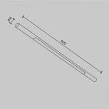 Трековый светильник 12W 48V Maytoni Basis C100CL-L500-12W3-6K-B (LED)