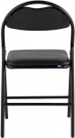 Стул складной Hagen экокожа черный каркас черный УТ000036843